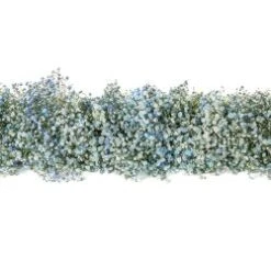 Light Blue 5 Foot Baby's Breath Garland, 8" Diameter