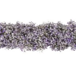 Purple 5 Foot Baby's Breath Garland, 8" Diameter
