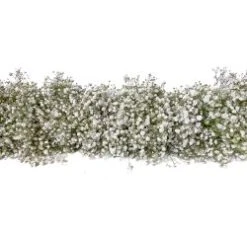 White 5 Foot Baby's Breath Garland, 8" Diameter