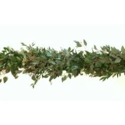 Fresh Garland- 2 Items - Italian Ruscus & Seeded Eucalyptus
